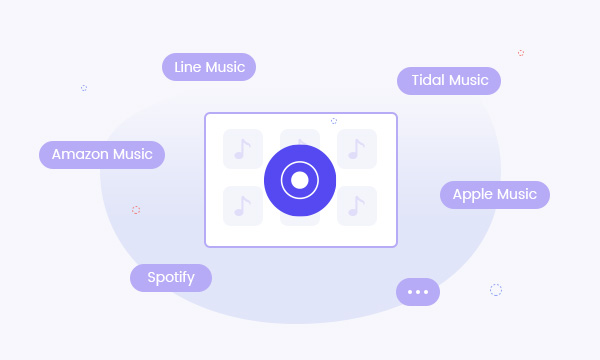 verschiedene Musikstreaming-Dienste